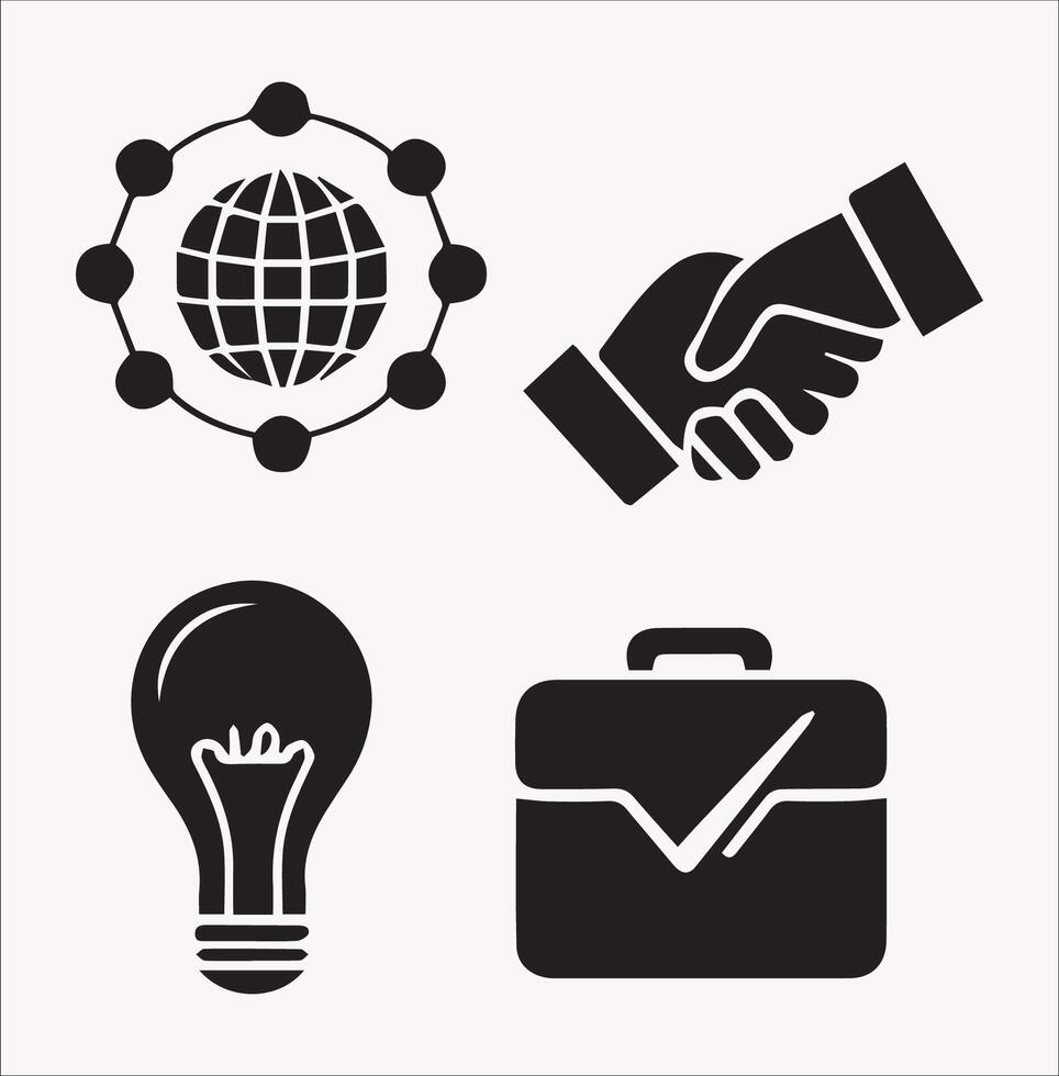 Financial Logo for Investment and Business on White Background vector