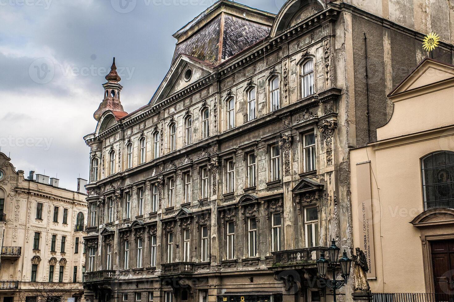 Brno Czech Republic gothic architecture view in old town photo
