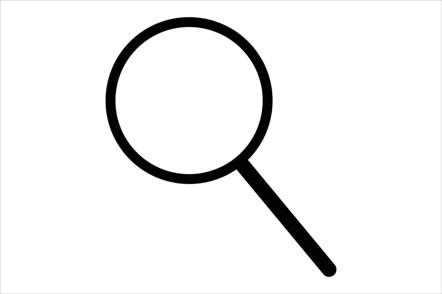 Search icon a design vector