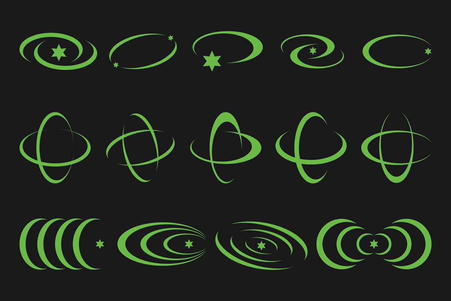 Futuristic y2k Element vector