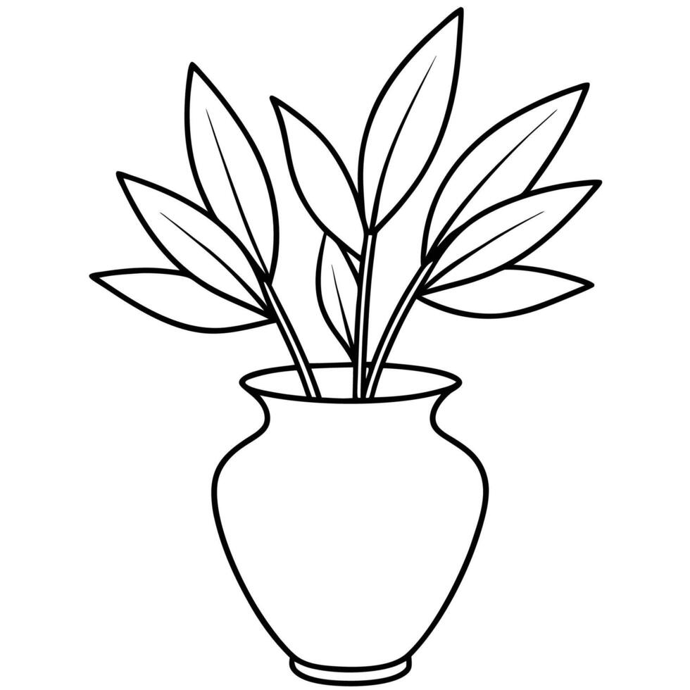 Elegant Flowers in a Vase vector