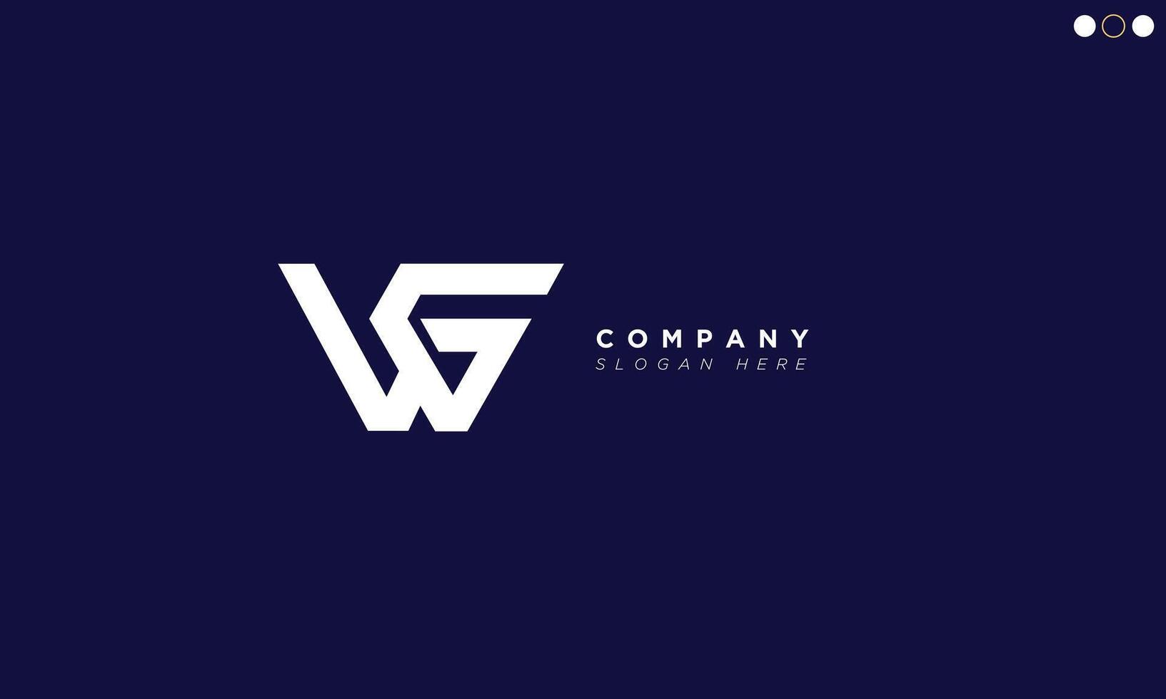 VG Alphabet letters Initials Monogram logo vector