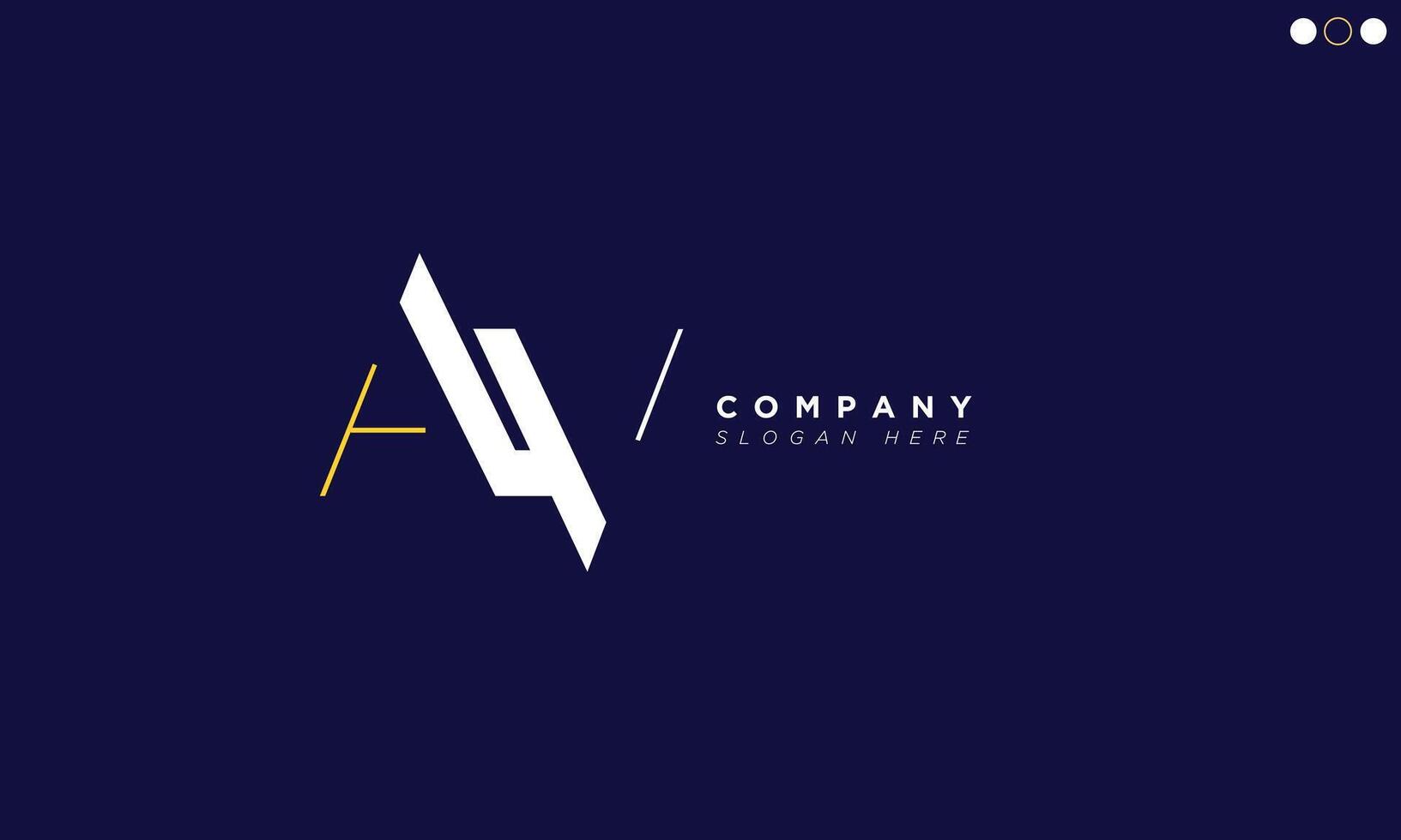 AW Alphabet letters Initials Monogram logo vector