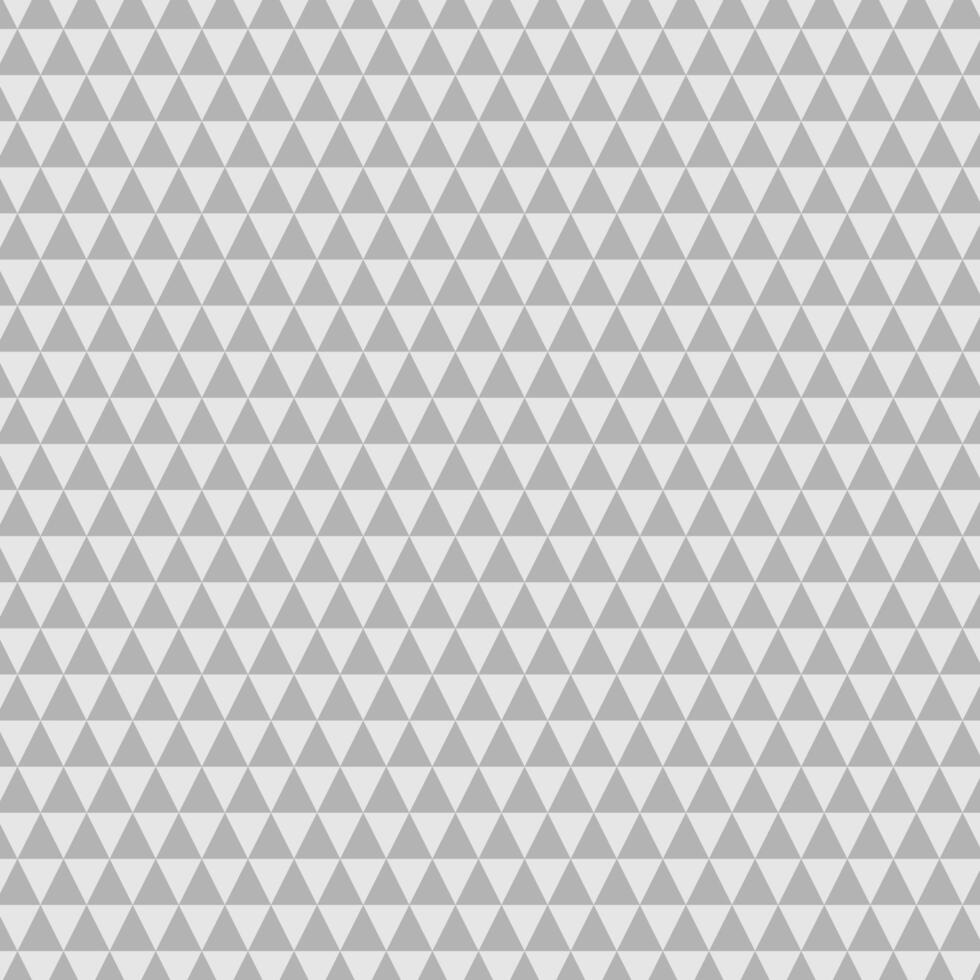 A repeating pattern of gray and white triangles forms a geometric mosaic, creating a uniform and symmetrical design with a modern aesthetic vector