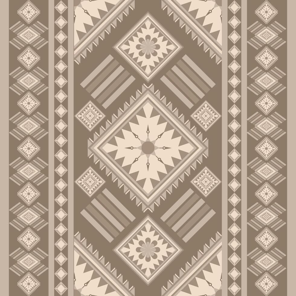 Native fabric geometric tribal pattern. vector