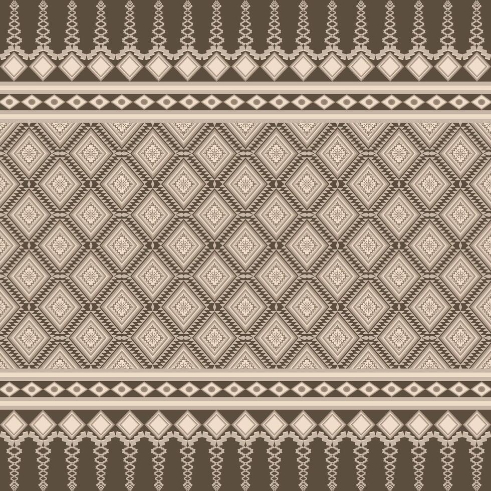 Native fabric geometric seamless tribal pattern. vector
