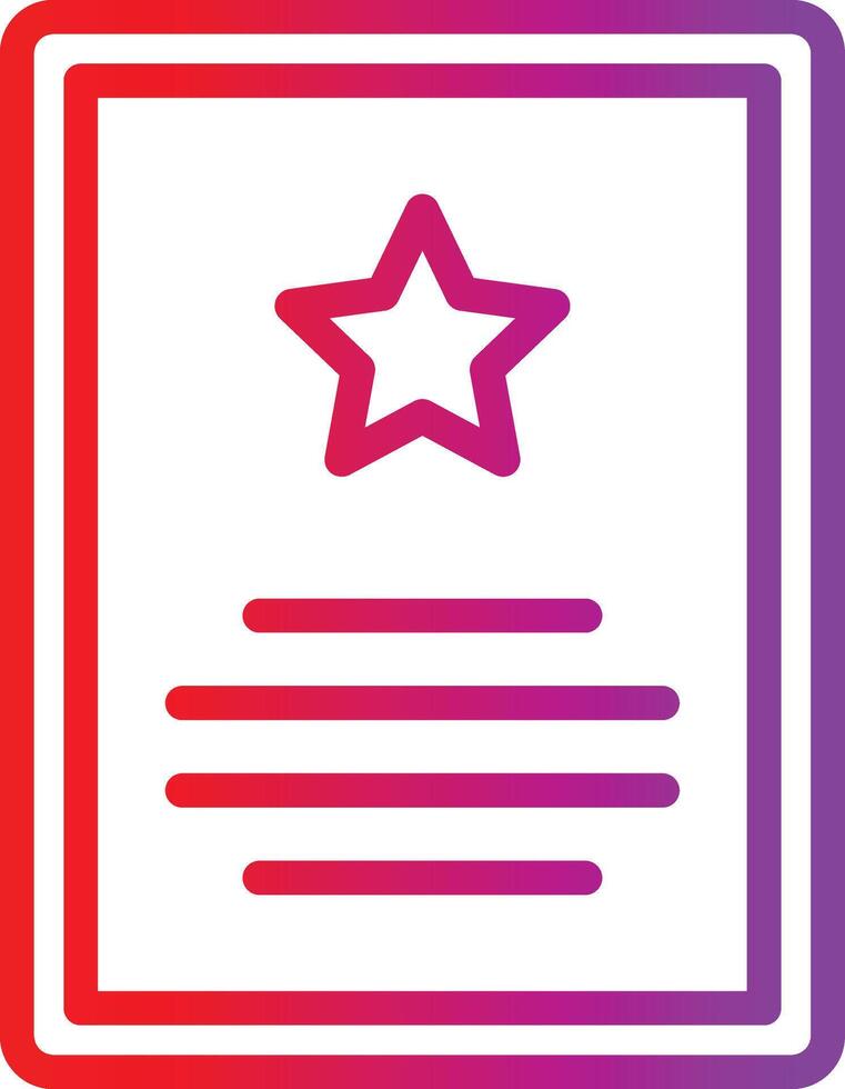 A star icon on a purple and red background vector