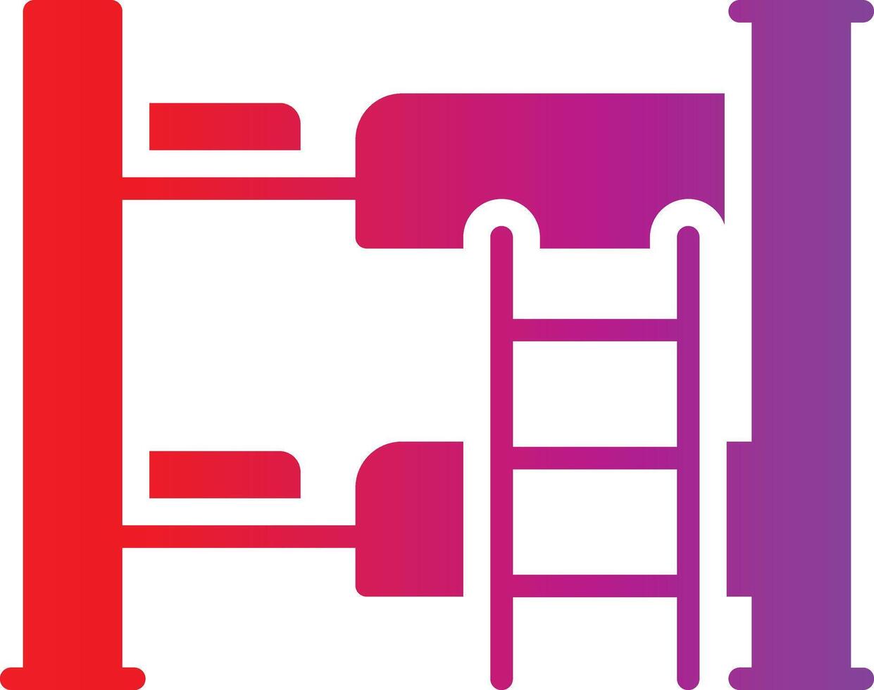 A red and purple ladder icon vector