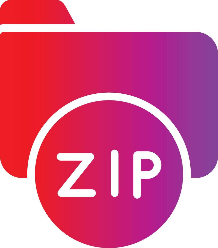 Zip file manager icon vector
