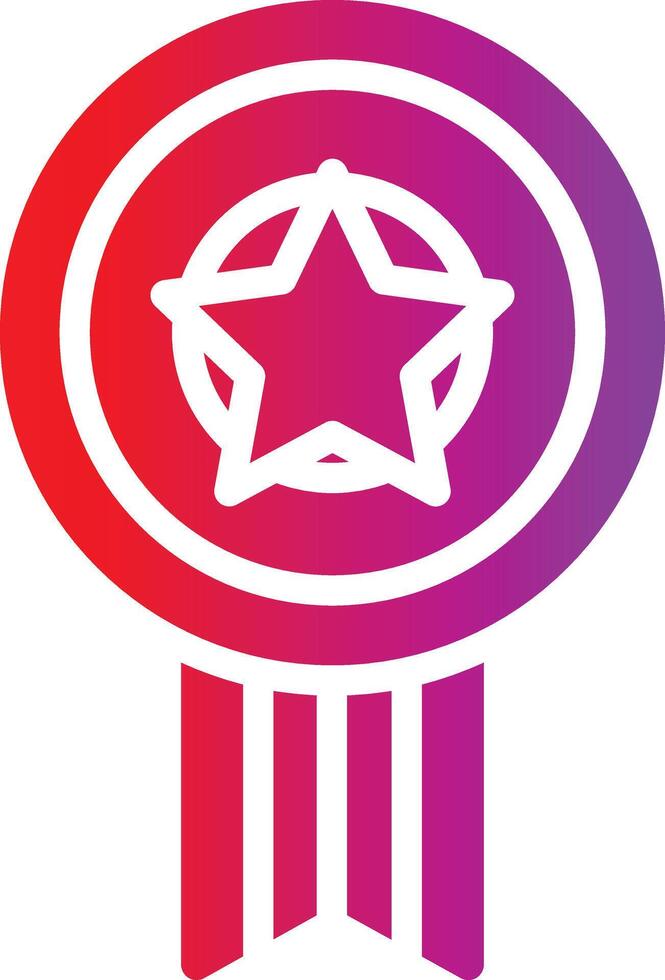A red and purple star icon vector