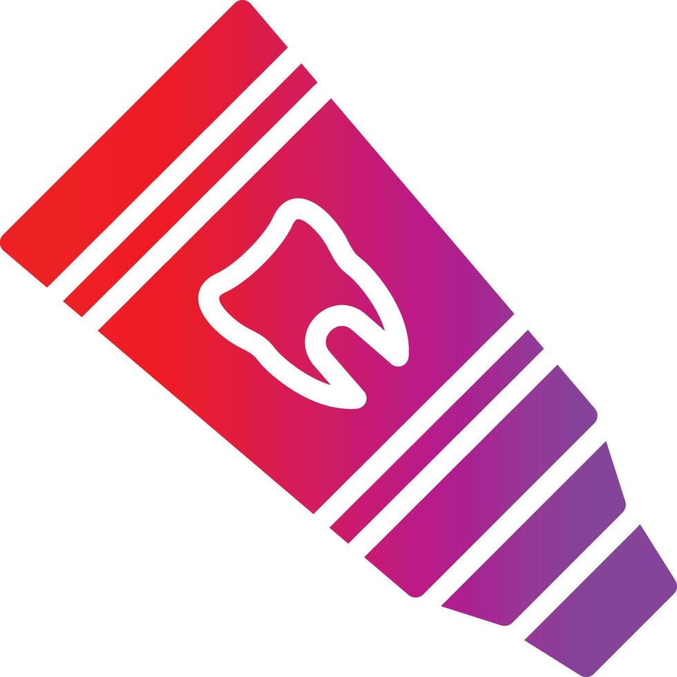 A red and purple toothbrush icon vector