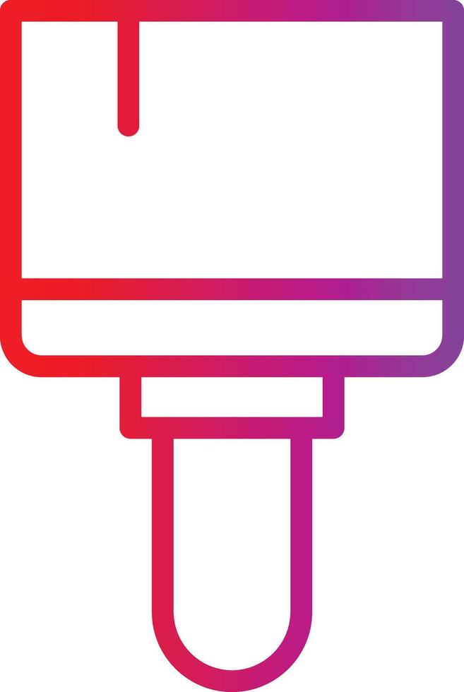 A paint brush icon on a white background vector