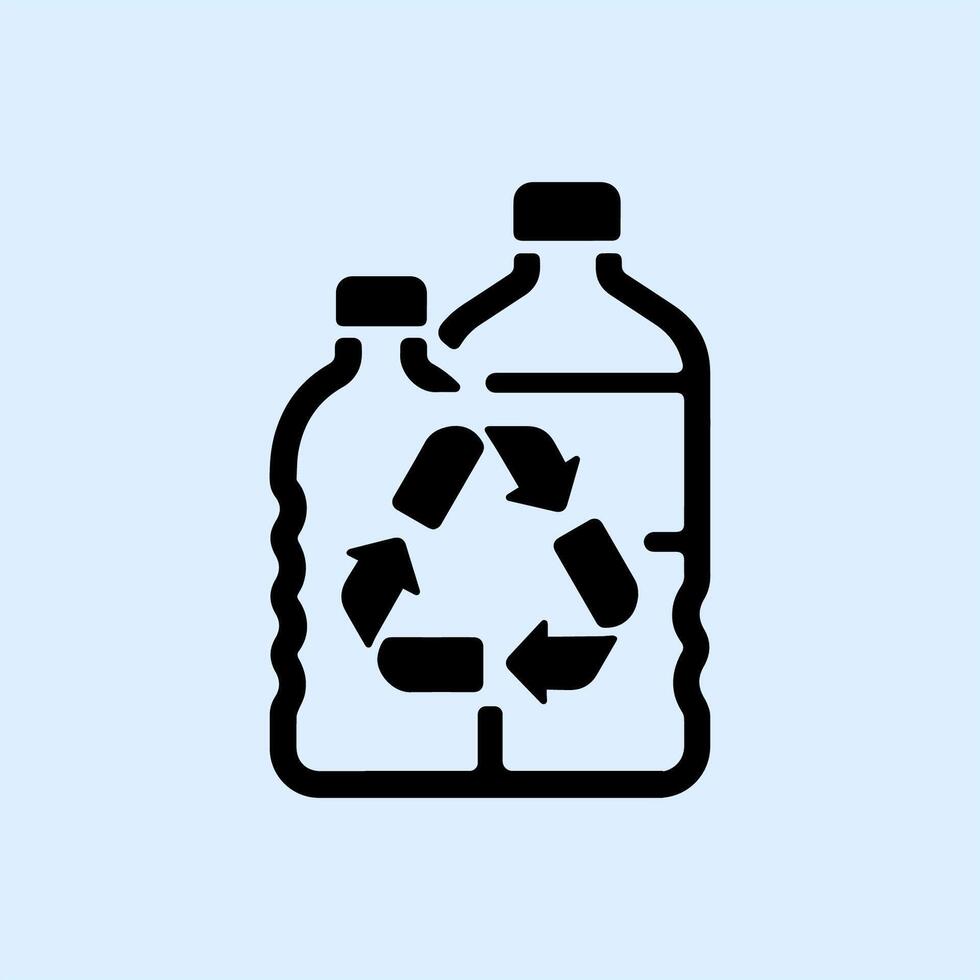 plastic waste icon vector