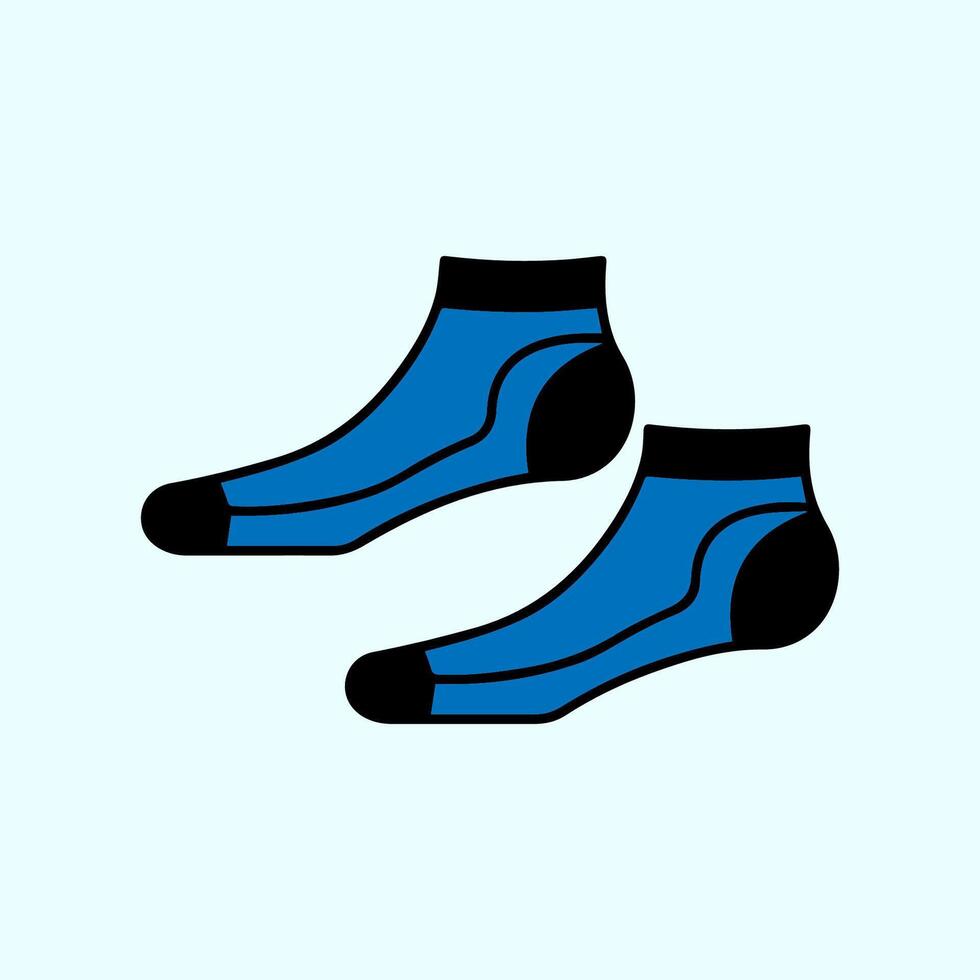 simple design sock icon vector