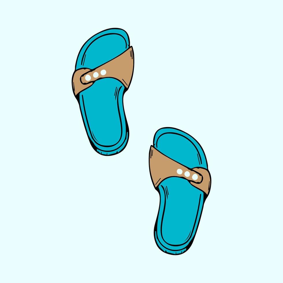 simple sandal icon vectors illustration