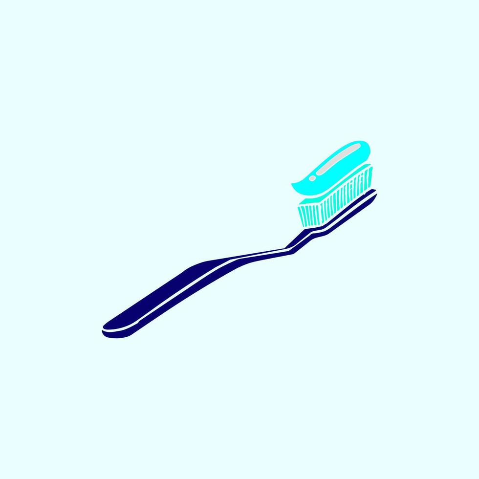 simple design toothbrush icon vector