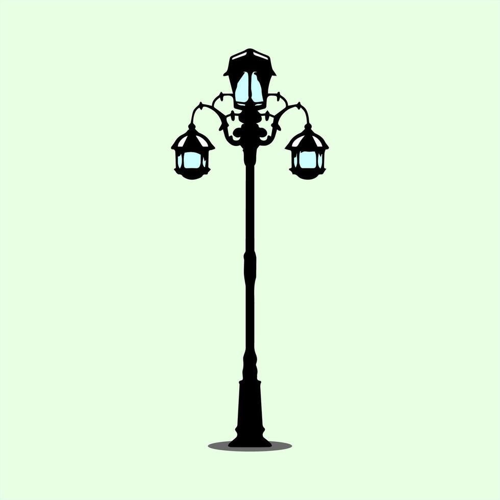 simple icon of street lighting vector