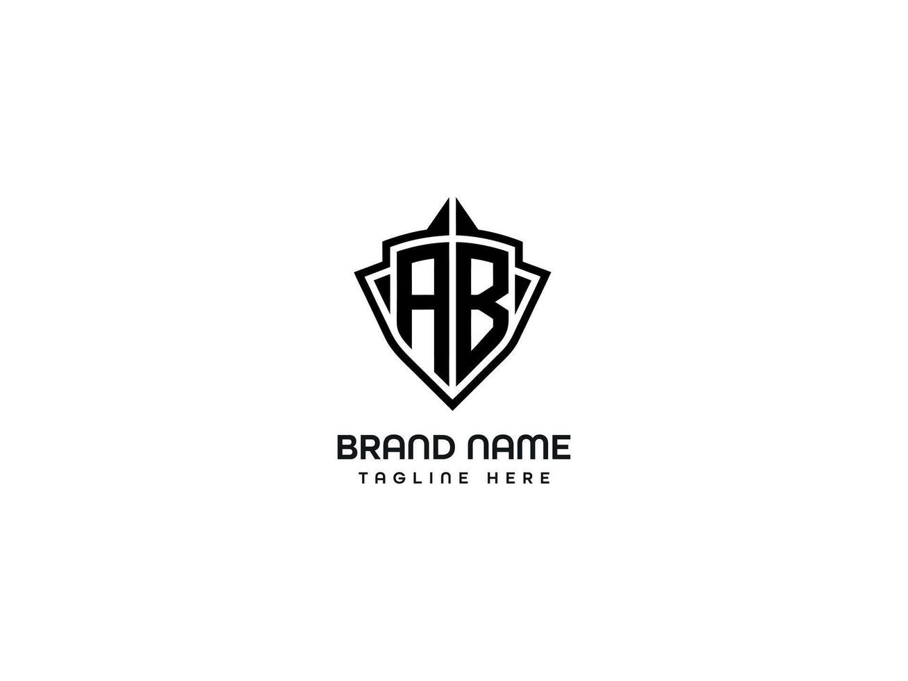 Elegant Letter Mark Logo Design for Business Branding by AB vector