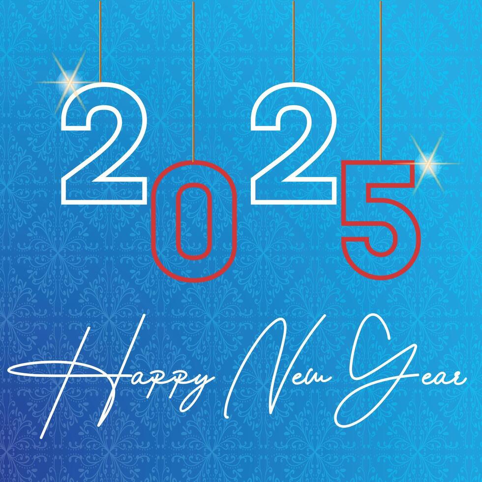 Happy New Year 2025 Design vector