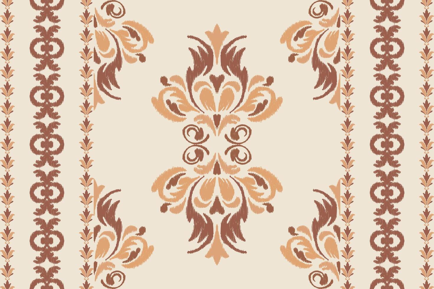 Seamless floral embroidery background with traditional oriental Aztec pattern. Perfect for textures. vector