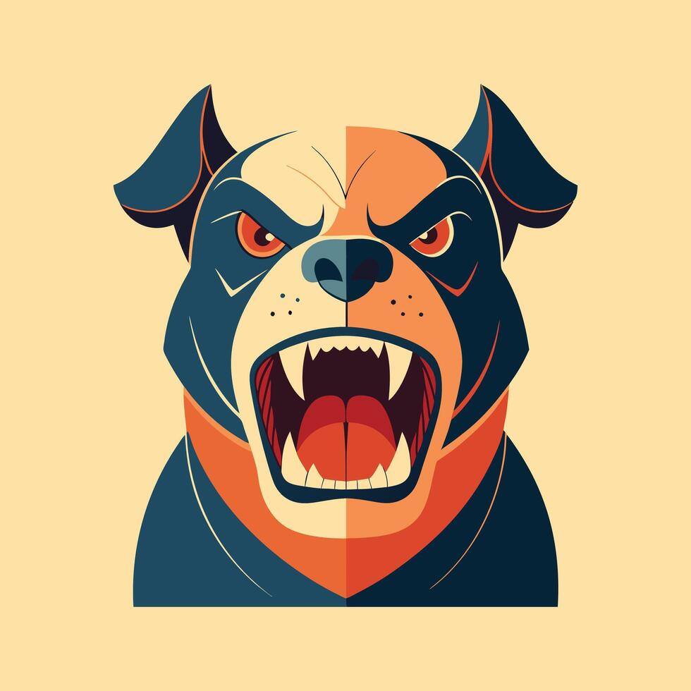 Flat illustration on white background. Shepherd dog sitting on white background. illustration vector