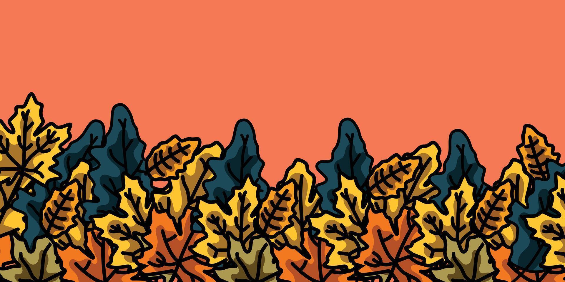 Happy thanksgiving day with autumn leaves, pumpkins, berries, mushrooms. Hand drawn text lettering for Thanksgiving Day. illustration. Thanksgiving greetings card, shirt, banner, poster. vector