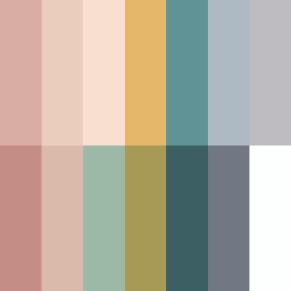 Future Fashion Trend Colors Forecast Collection Square Color Palette Popular Colors. vector