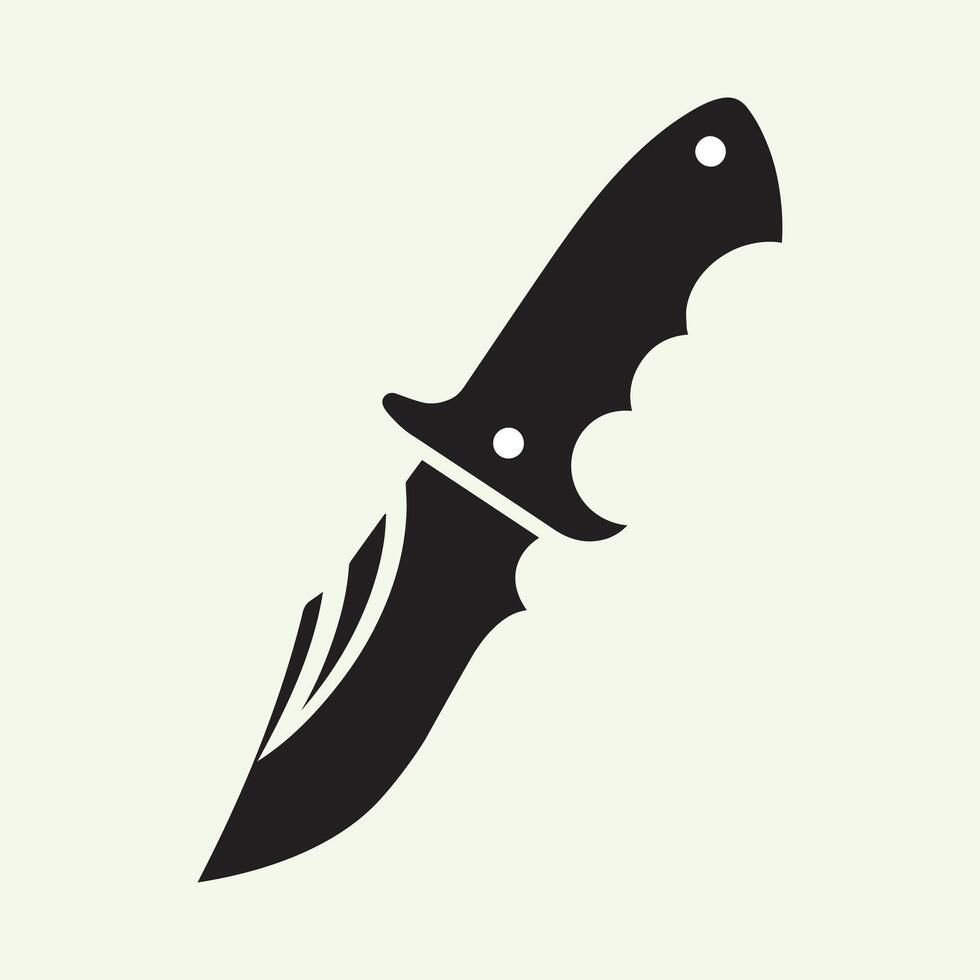 Sharp Knife Icon SVG for Cooking and Food Preparation vector