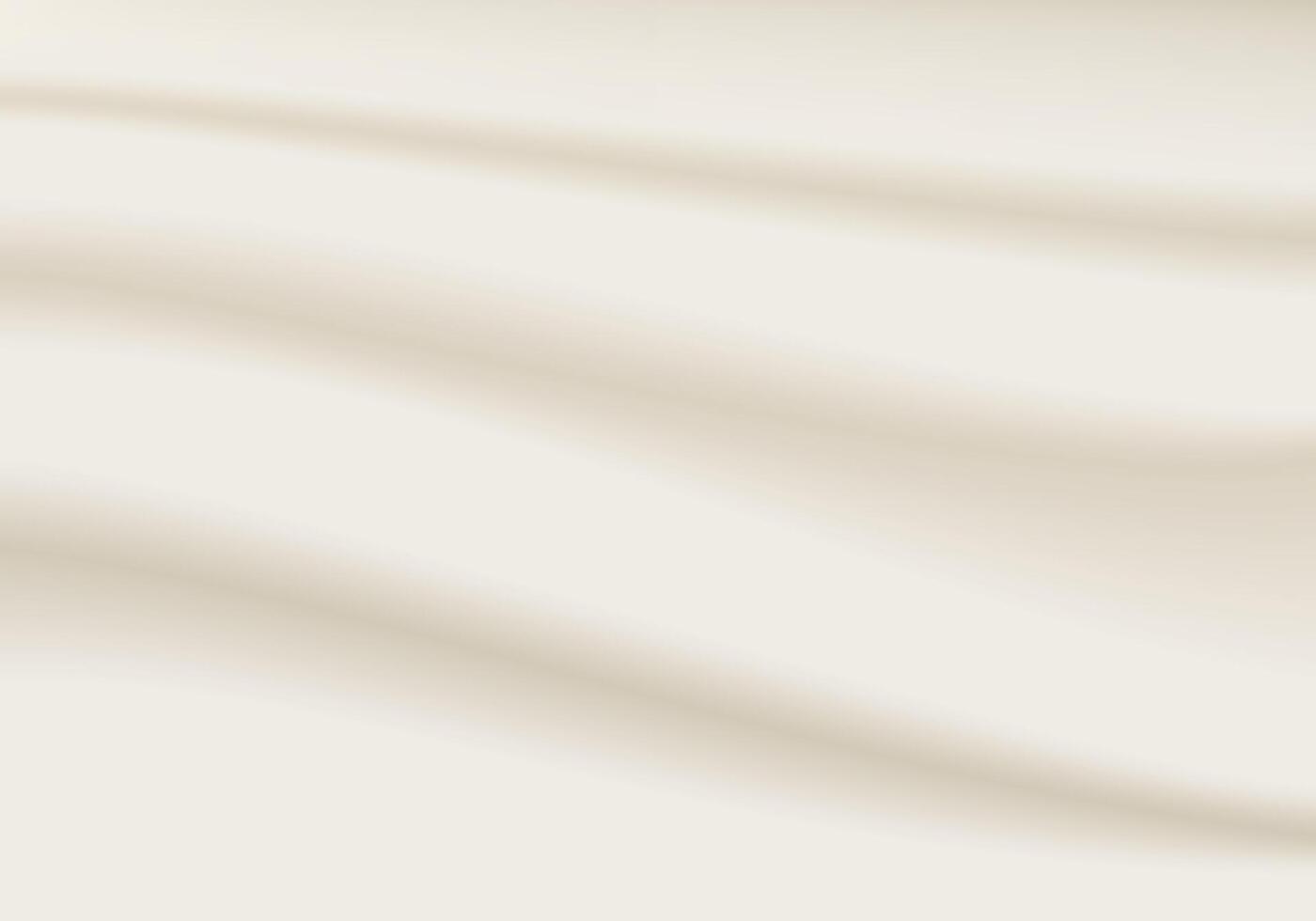 3D abstract light beige gradient background. Minimalistic subtle wavy silk texture. vector