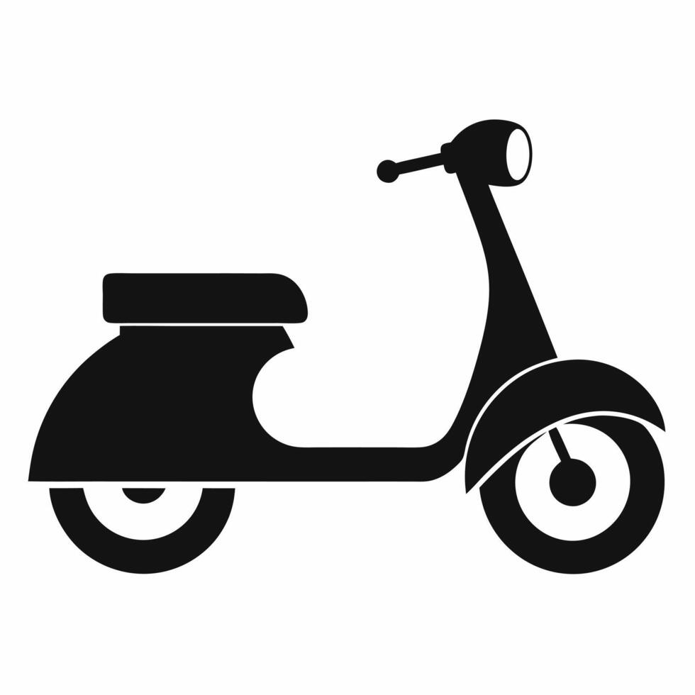 Scooter Silhouette Illustration vector