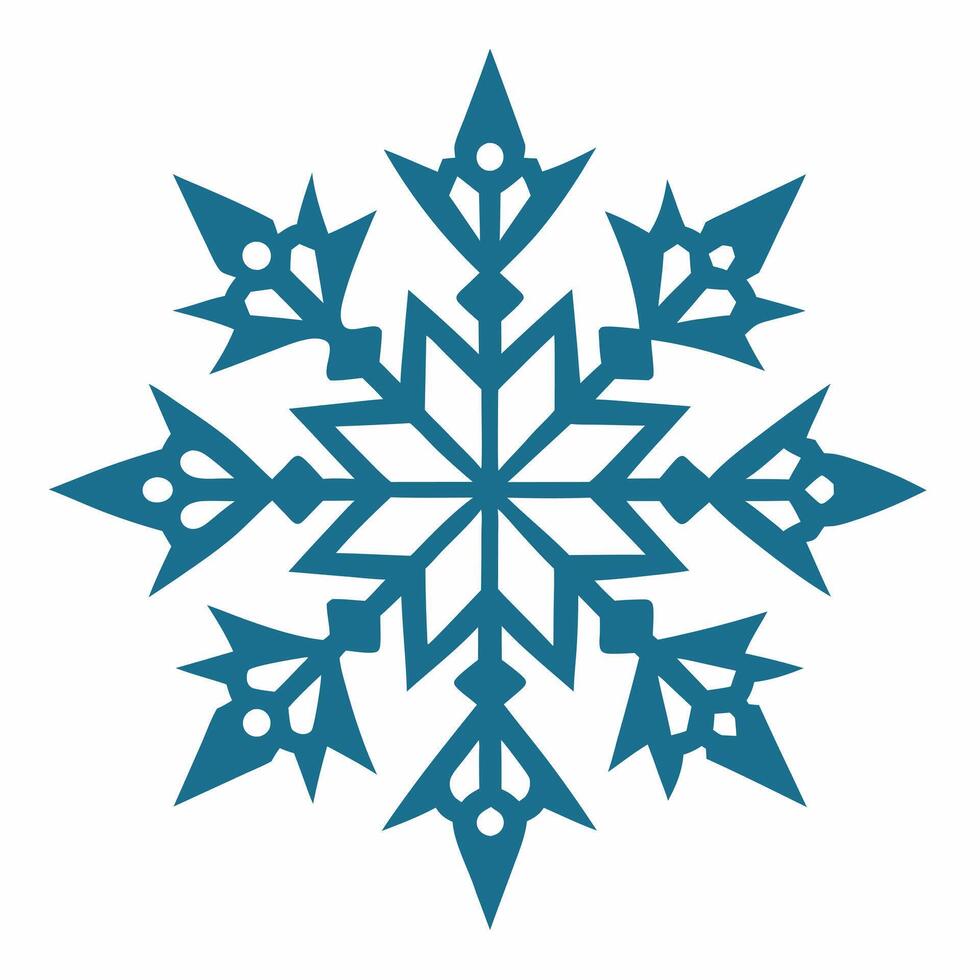 Set Of Snowflakes laser Cut Pattern Christmas Design vector