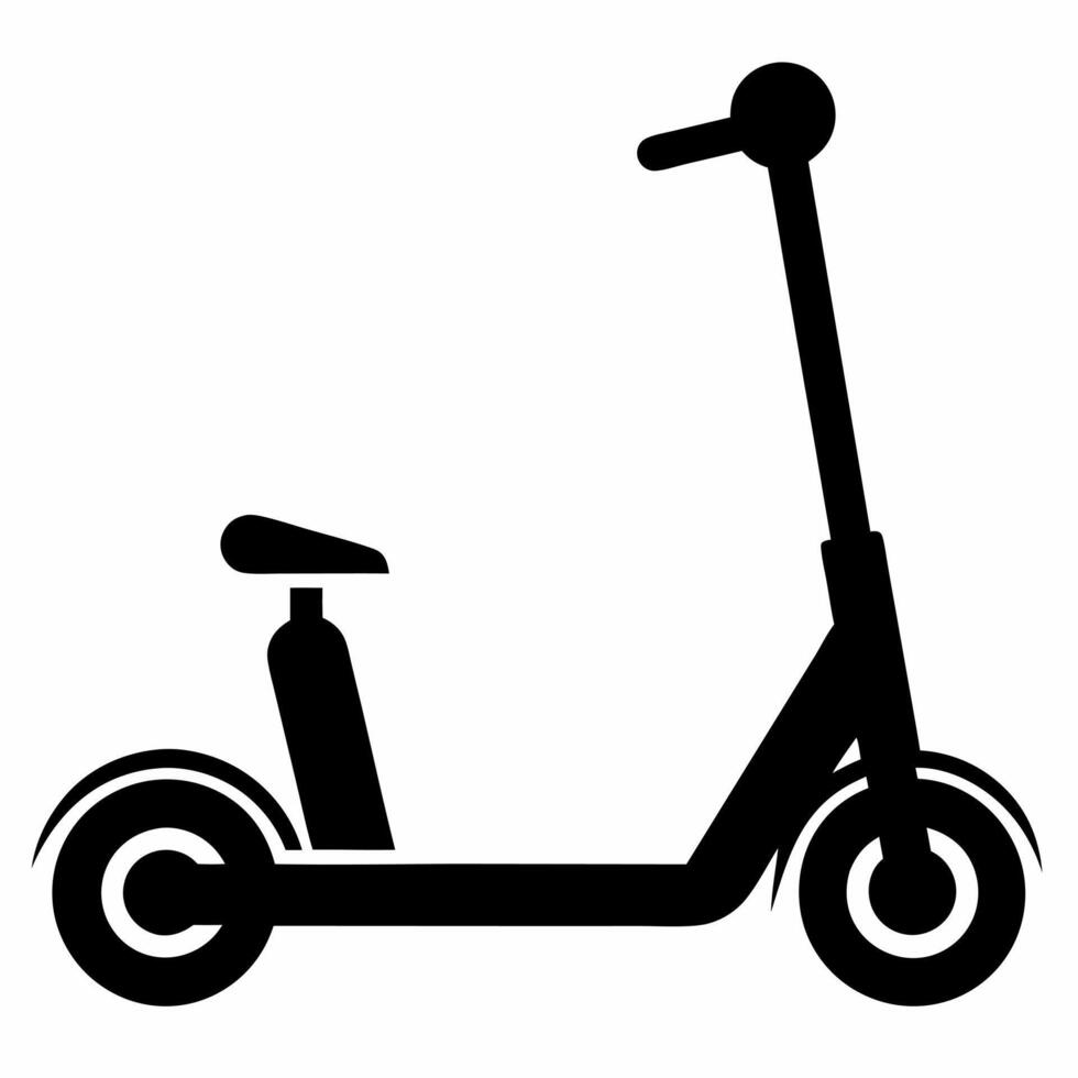Scooter Silhouette Illustration vector