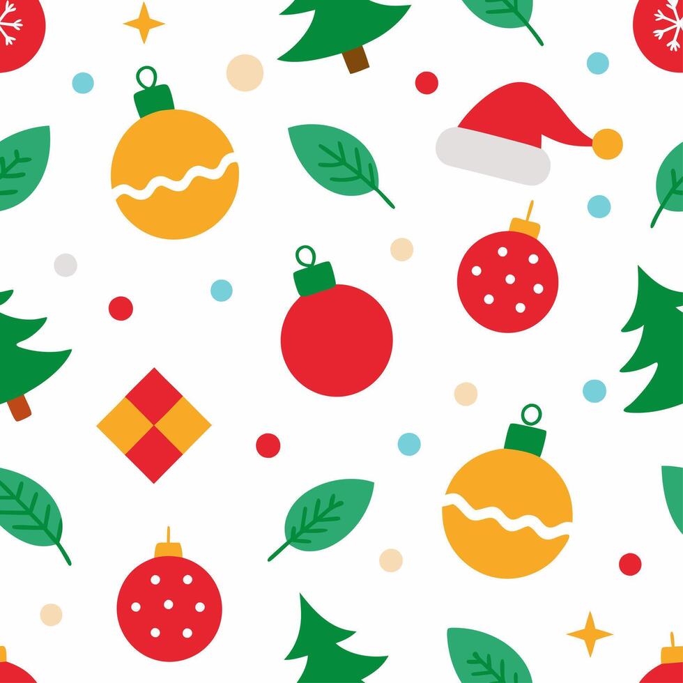 Christmas seamless pattern illustration vector