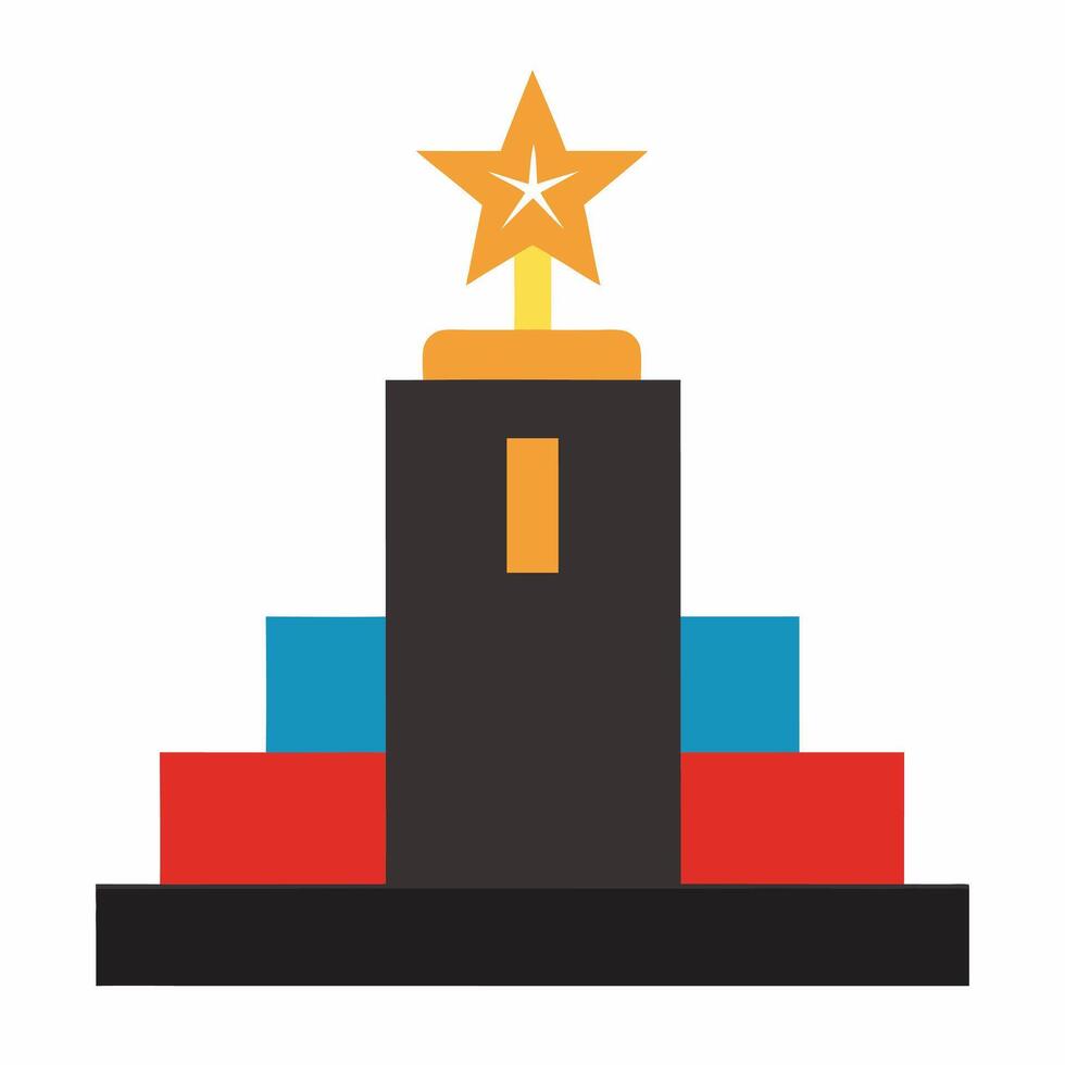 winner podium illustration vector