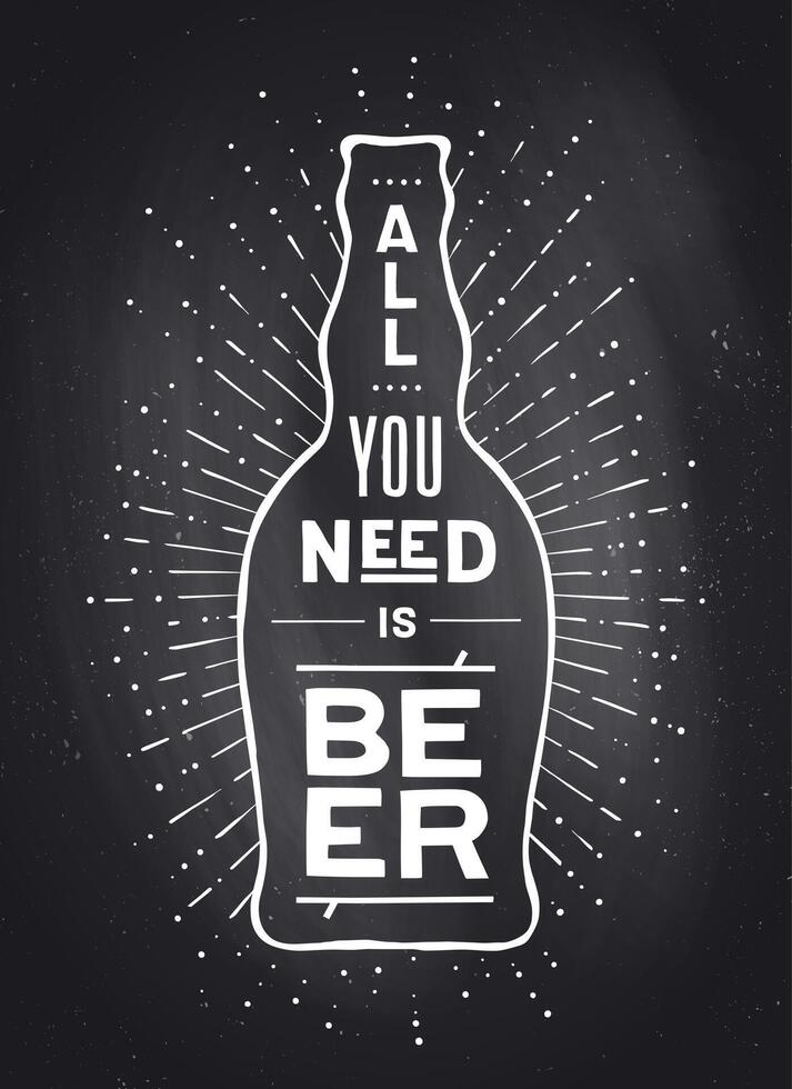 Poster To Beer Or Not To Beer vector