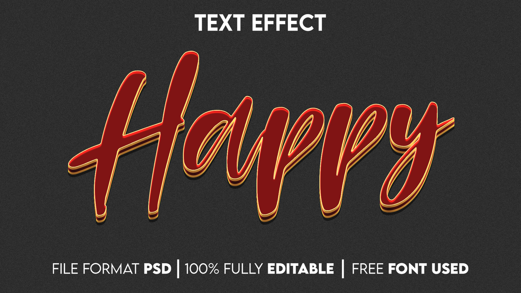 Editable Text Effect psd