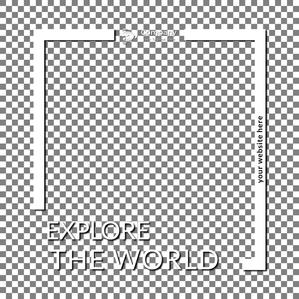 Explore the world modern creative travel social media post web banner square flyer design template. psd