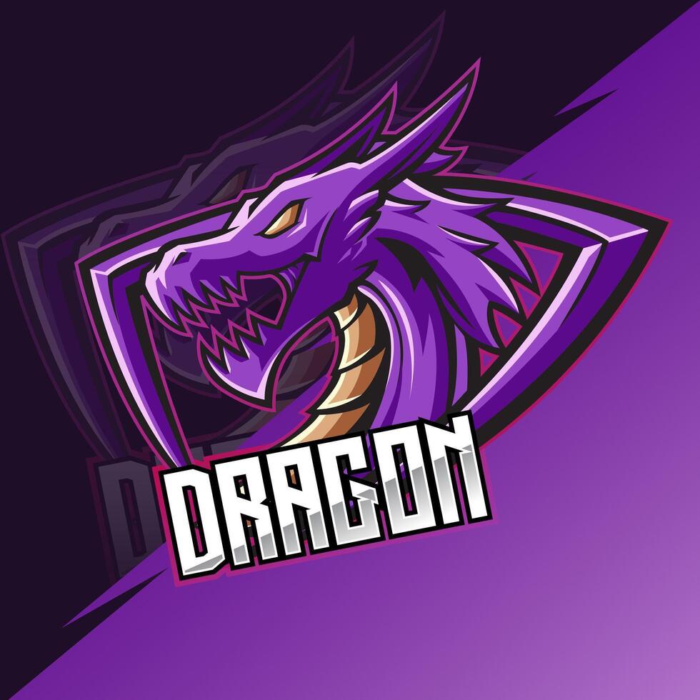 Dragon esport identity vector
