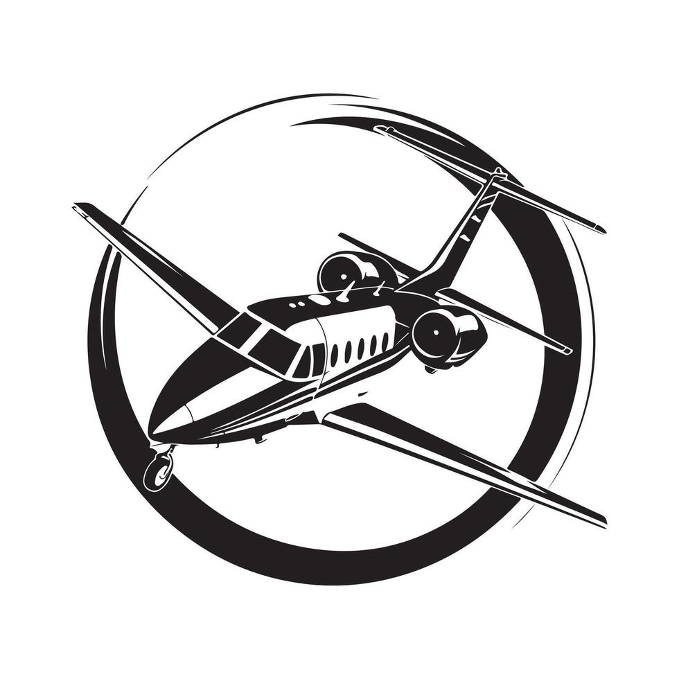 Airplane Flight Design Isolated On White Stock image vector