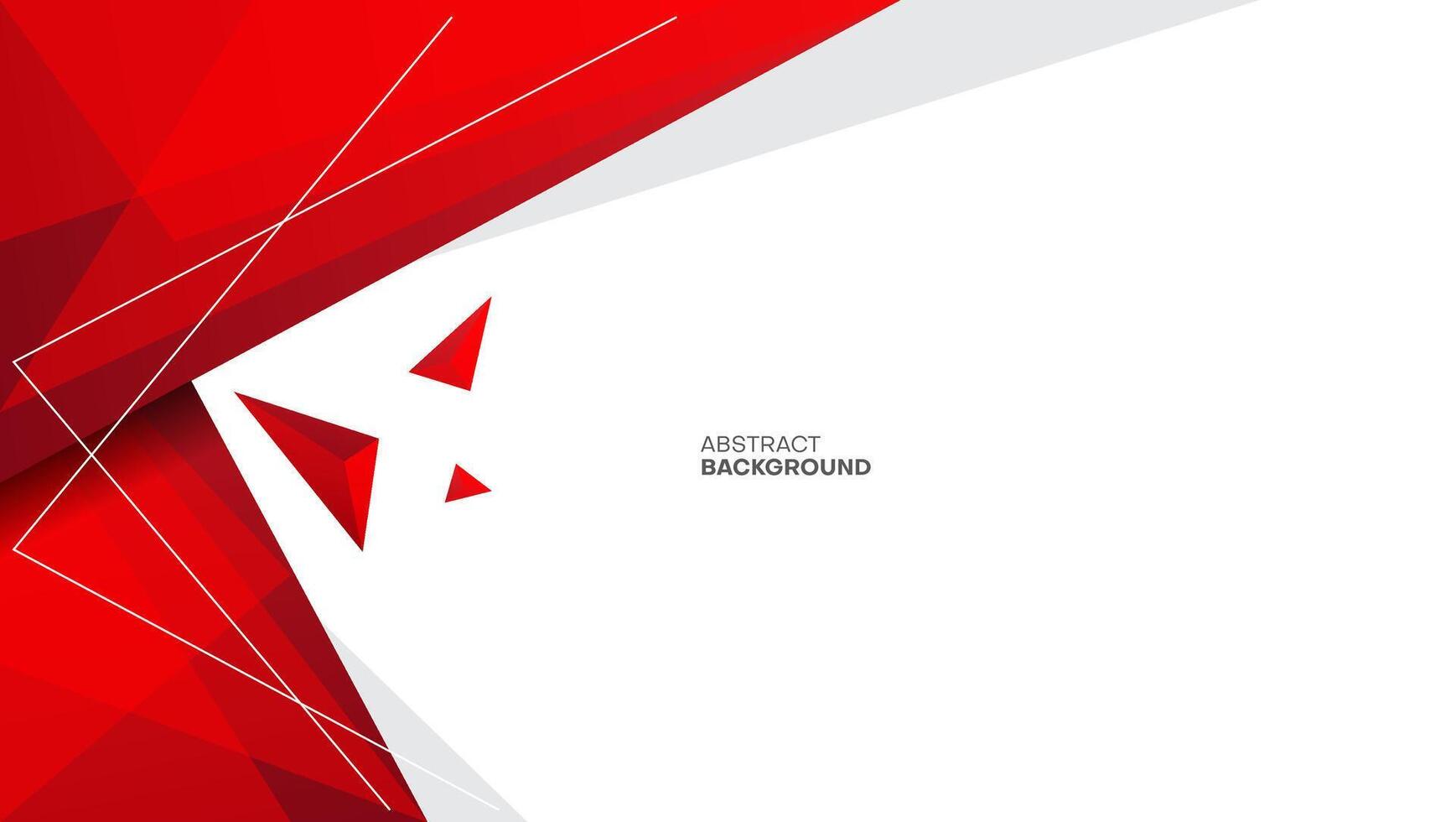 red abstract geometric background. suitable for corporate poster, business banner, presentation, flyer, journal report cover. vector