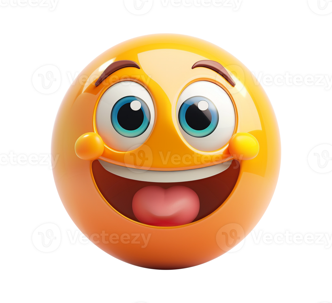 An emoticon with a big smile on its face png