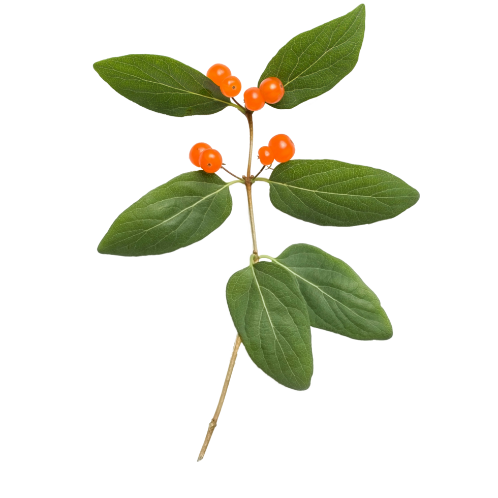 branch of a cherry furits and leaf with isolated png