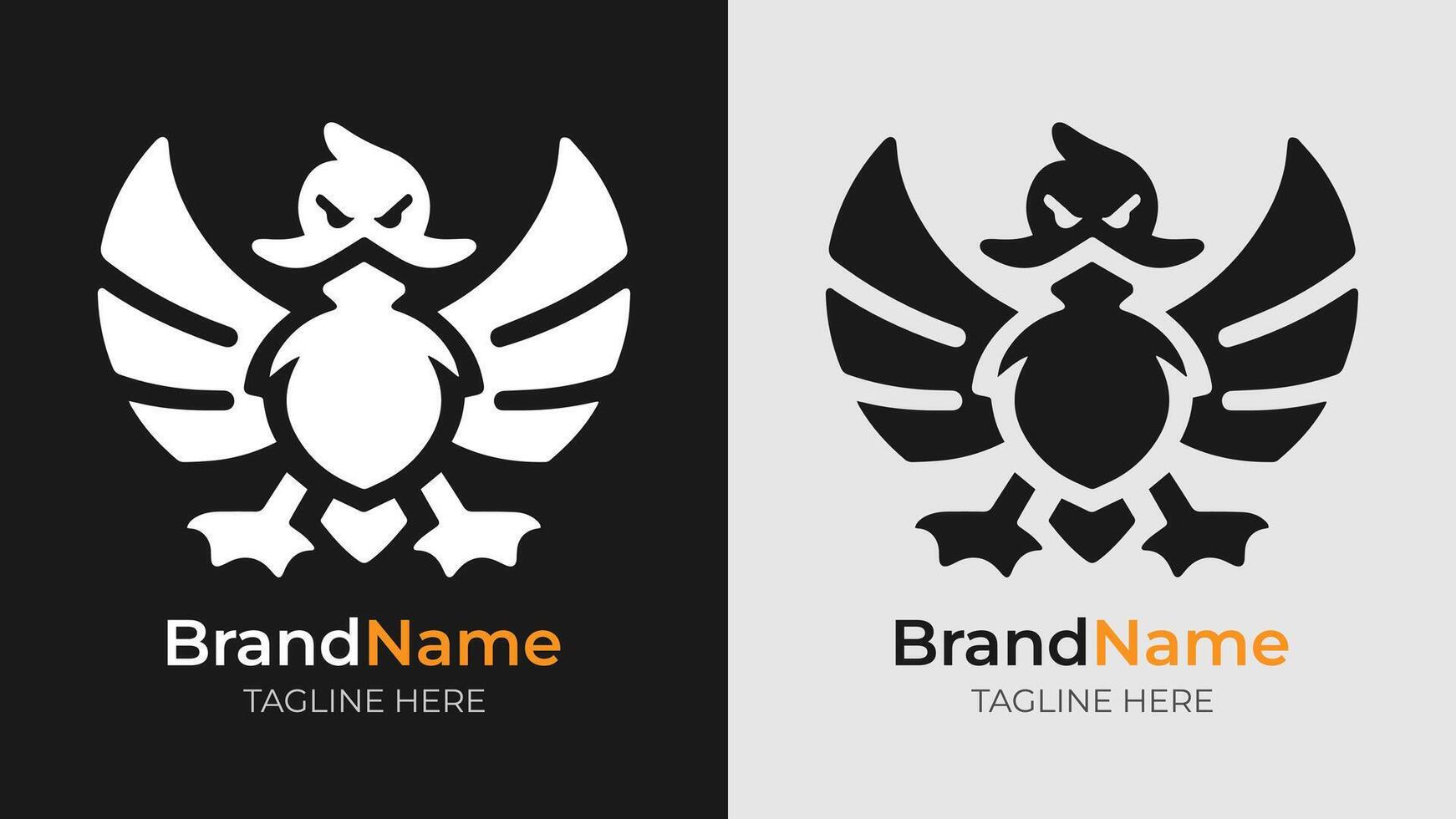 Stylish Black and White Duck Logo. Stylish and trendy, this black and white duck artwork adds a touch of class to any branding project. Great for various applications vector