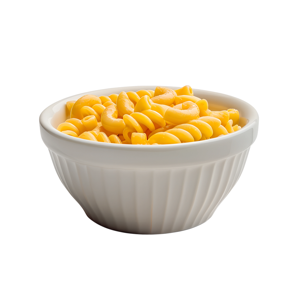 Cheesy Macaroni Pasta Isolated on Clear Background png