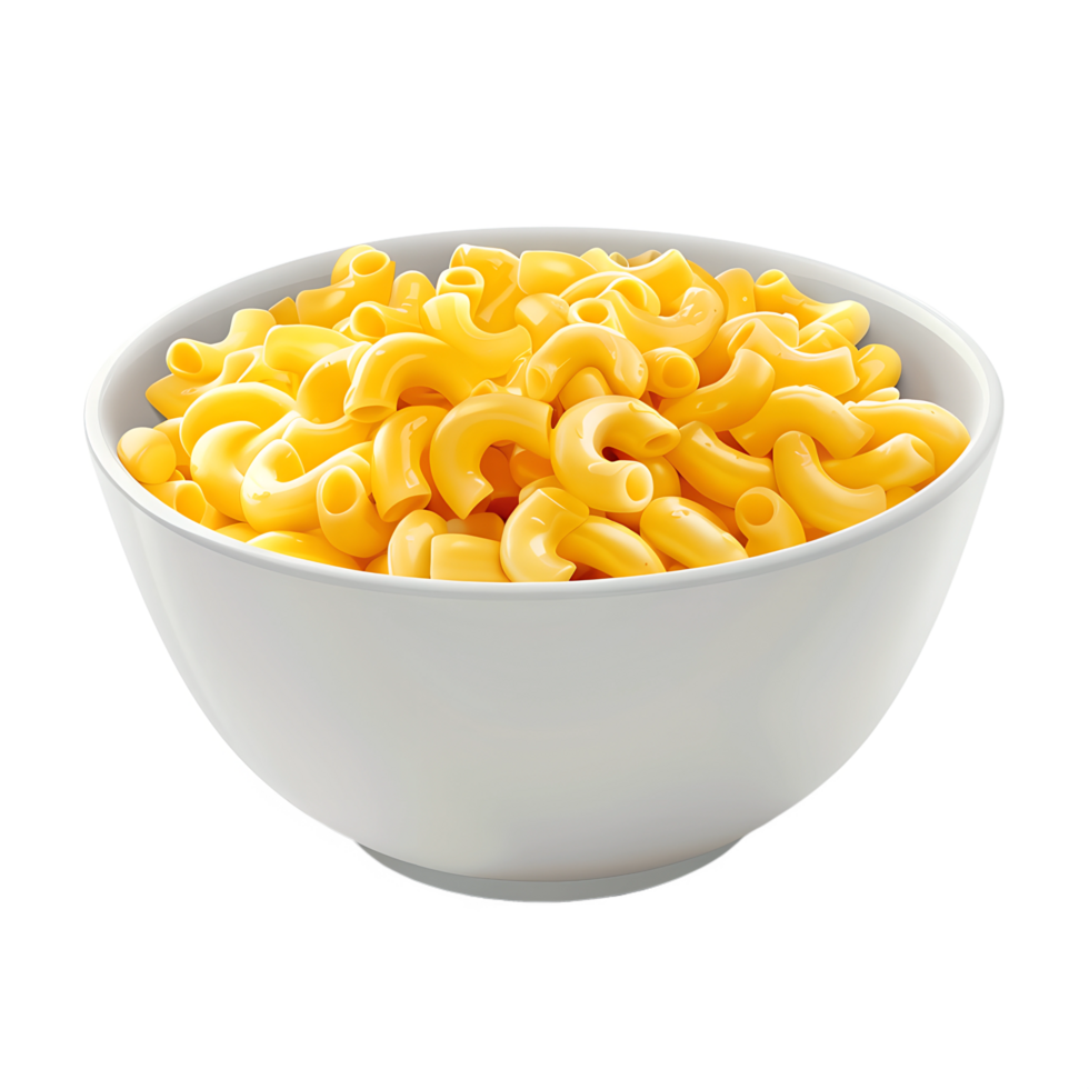 Classic Mac and Cheese on Clear Background png