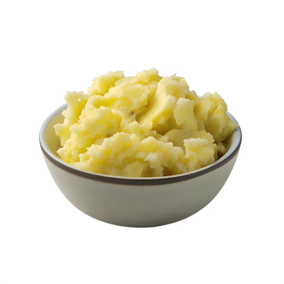 Homemade Mashed Potatoes with Transparent Background png