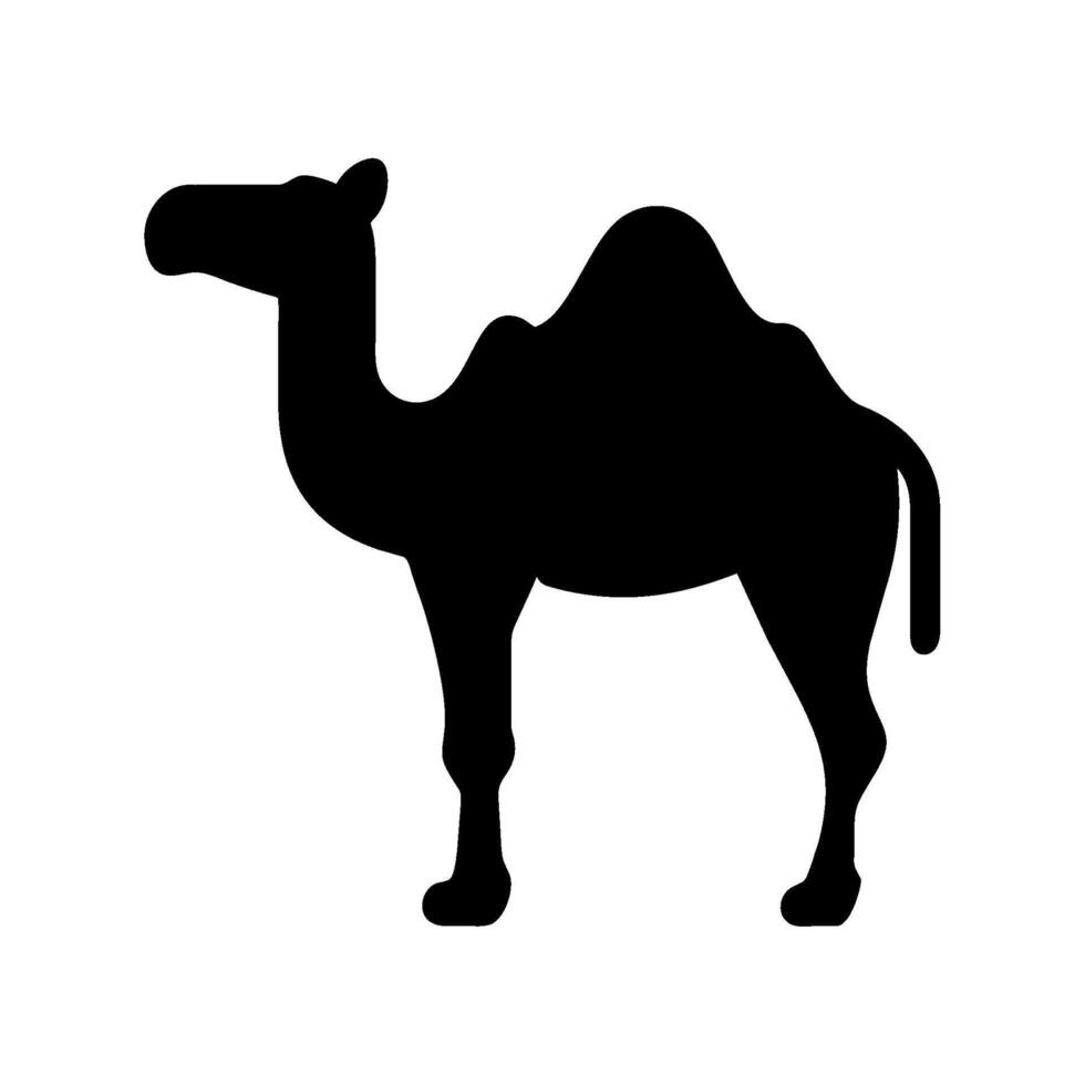 camel silhouette icon vector