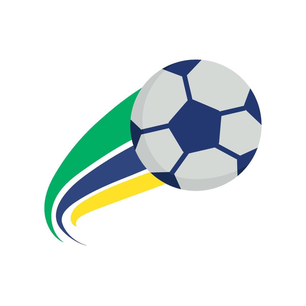 brazilian soccer ball illustration vector