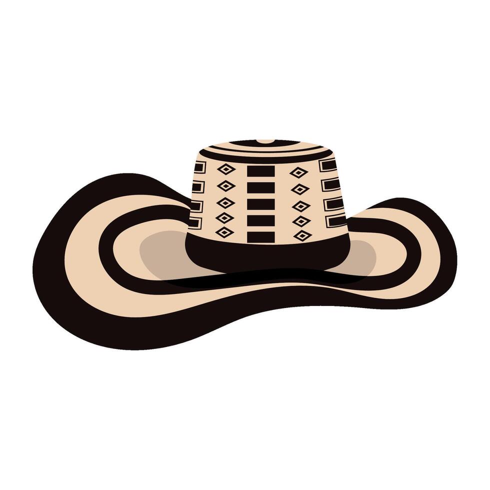 vueltiao hat illustration vector