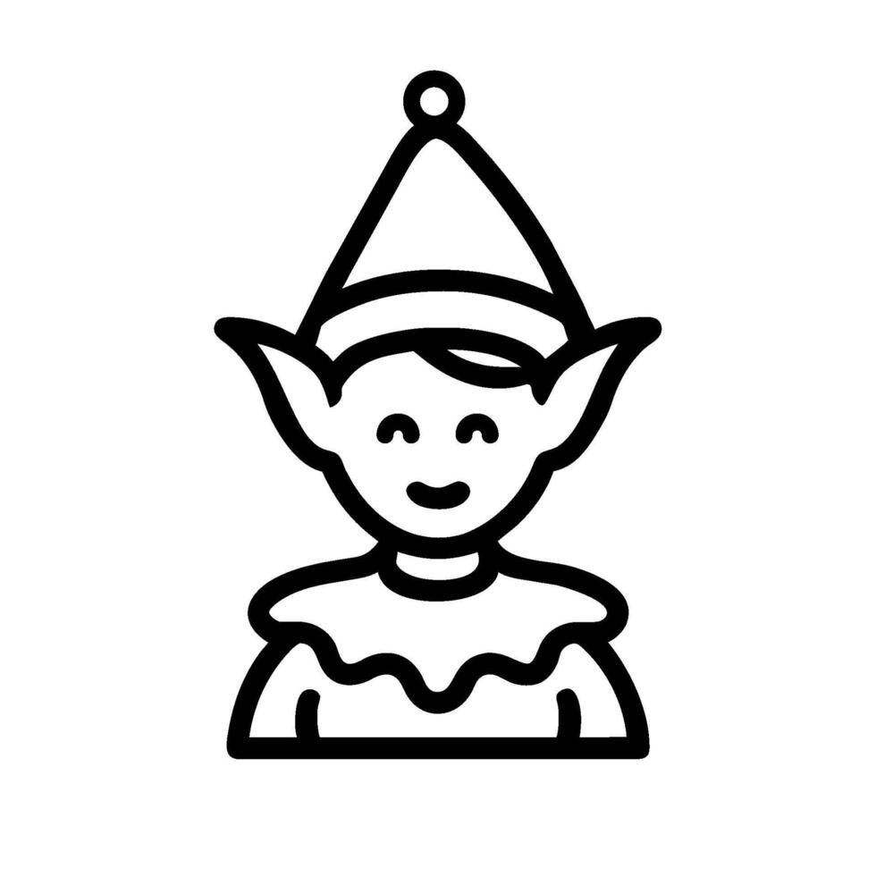 christmas elf man on a white background vector